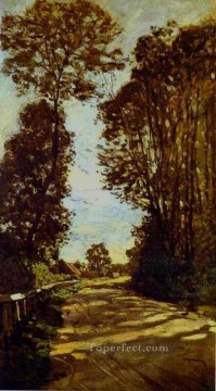 Camino al paisaje de Claude Monet de la granja SaintSimeon Pinturas al óleo